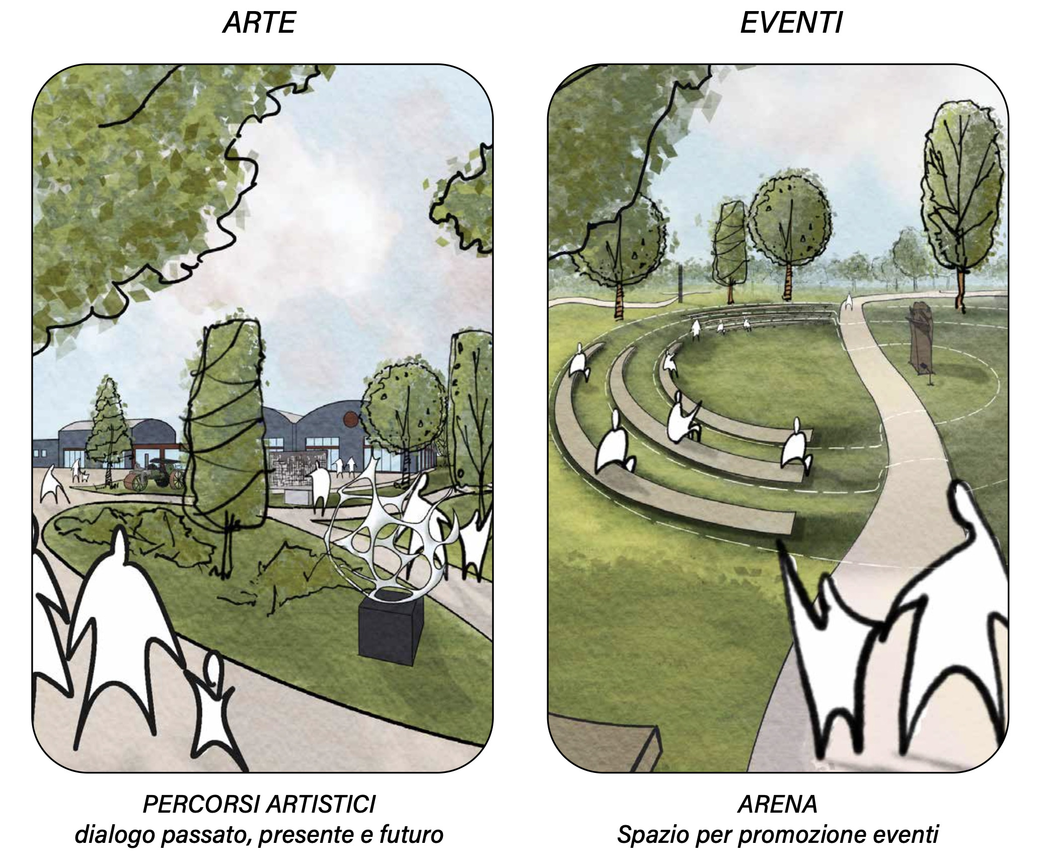 Macchine industriali restaurate nel Giardino delle Macchine